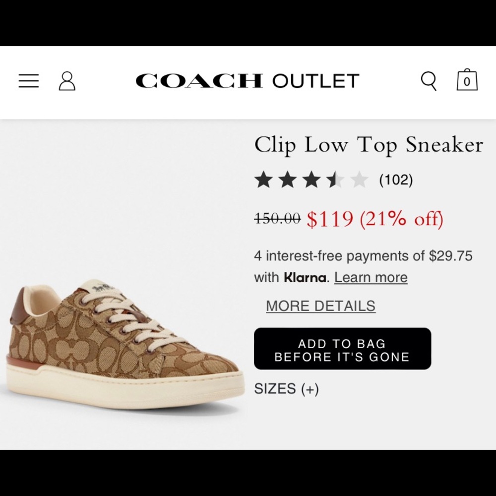 Coach Womens Shoe